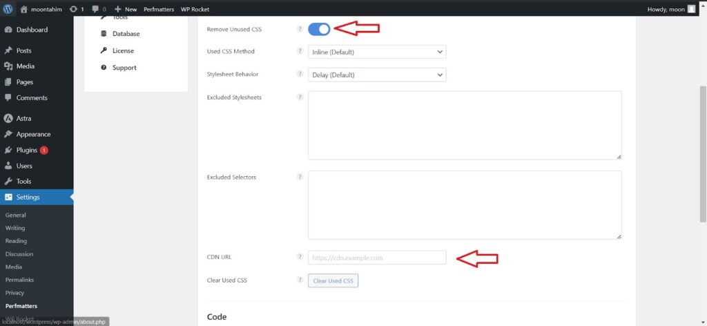 CDN URL option & Remove unused CSS