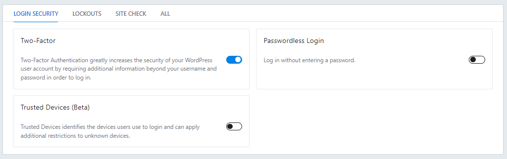 SollidWP passwordless login