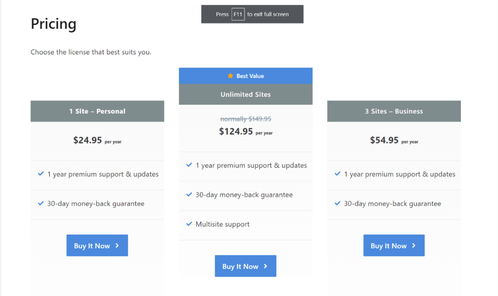 Perfmatters Pricing