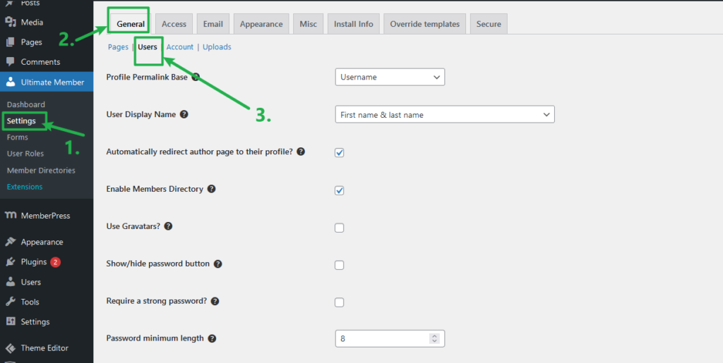 User Registration And Control