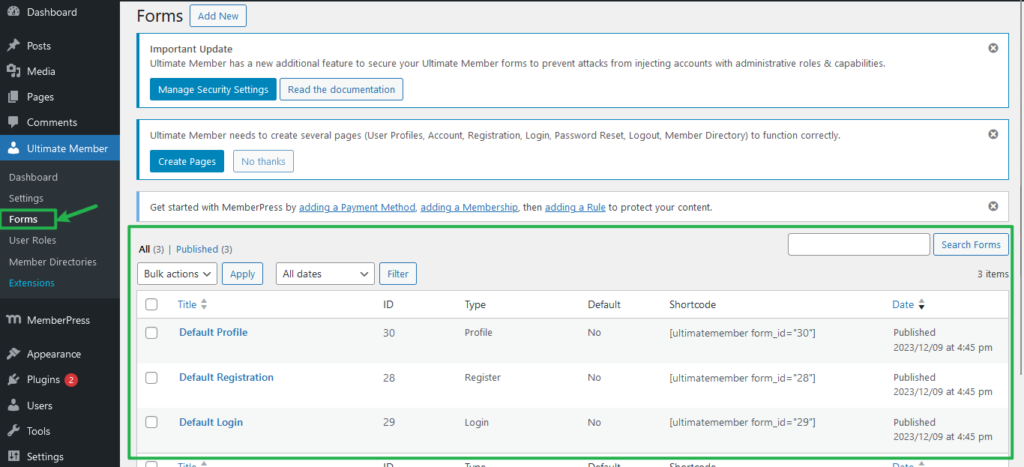 Customizable Forms