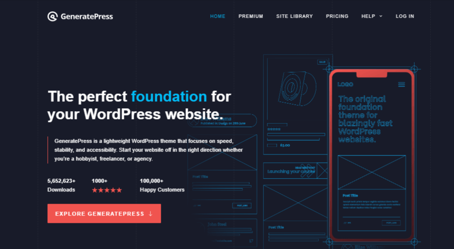 GeneratePress theme