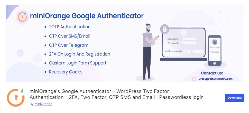 miniOrange's Google Authenticator